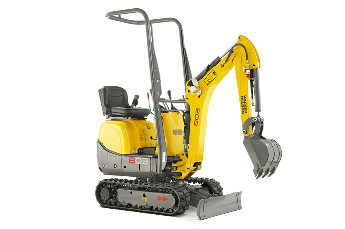 Minibagger Wacker Neuson 803 0,95 t mieten