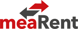 meaRent.de Vermietung von Baumaschinen – Minibagger, Radlader Logo